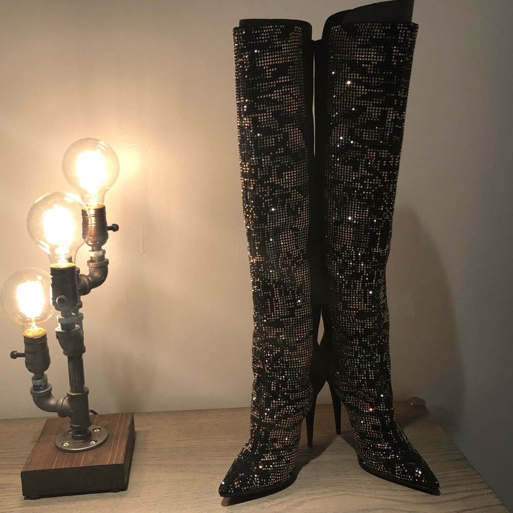 Giuseppe Zanotti Crystals High Heels Boots
